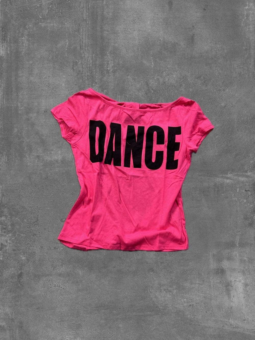 Women's Hot Pink 'DANCE' Short Sleeve Graphic Tee